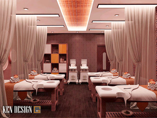 thi công spa nhỏ tiết kiệm